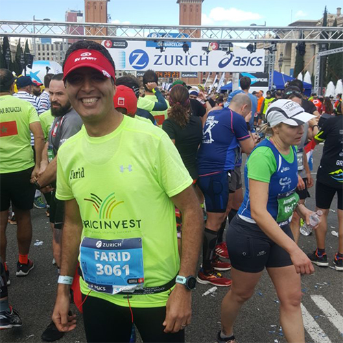 After Florence Marathon, our colleague Farid Benlafdil participated in Barcelone Marathon