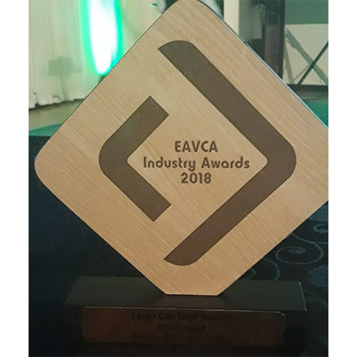 AfricInvest wins the “Large Cap Deal Award ” at the 2018 edition of the “EAVCA Industry Awards” in Nairobi